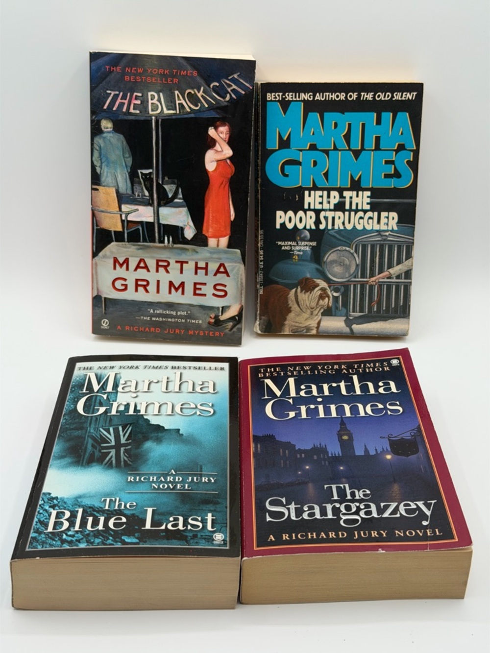 Lot of 4 Martha Grimes, Richard Jury Mystery Detective, Help The Novels (PB)